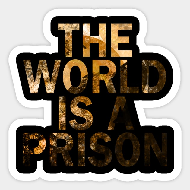 The World is a Prison (starlight) Sticker by The Glass Pixel